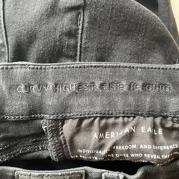 American Eagle Black Next Level Stretch Jegging Size 8 Regular - Picture 5 of 12